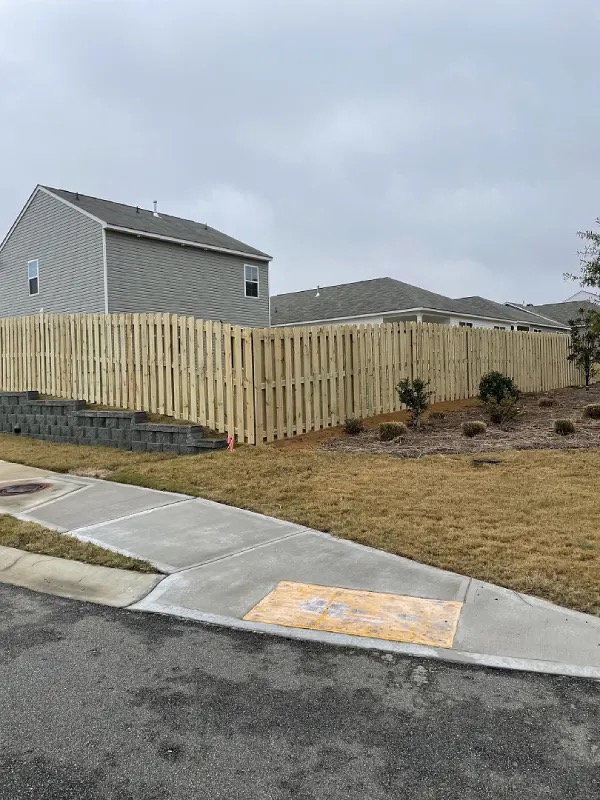 Restored fence and gate structure
